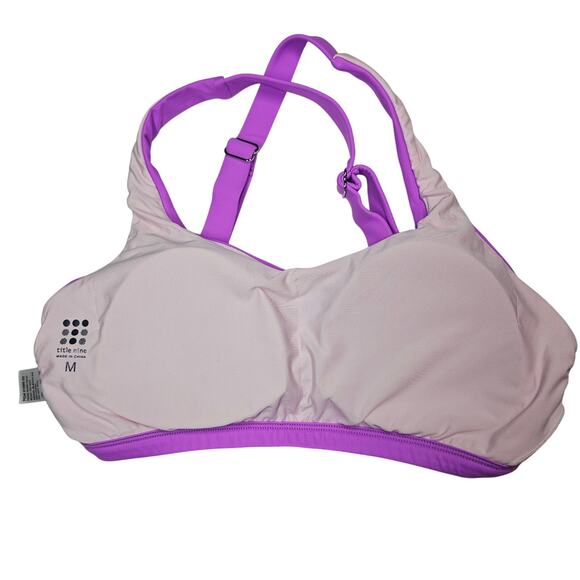 Title Nine Scoop Bikini Top Real Deal in Orchid Style 623517 Size M (8-10) - Picture 3 of 6